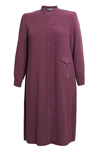 Alvina Plus Size Buttoned Tunic 44447