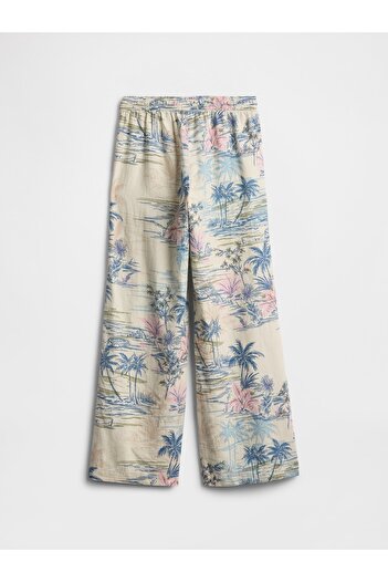GAP Kız Çocuk Kırık Beyaz Pull On Pantolon