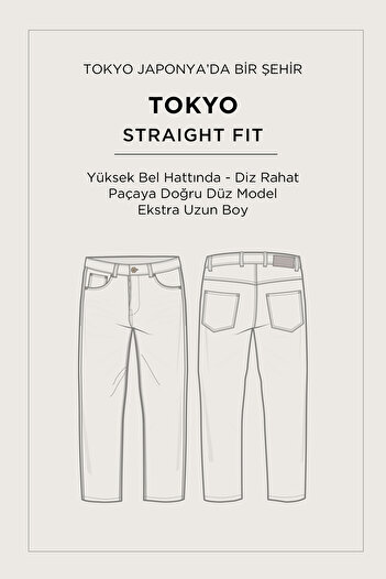 Avva Ανδρικό παντελόνι τζιν μπλε τύπου Vintage Wash Tokyo Straight Fit A42Y3535