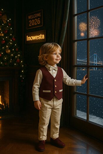 inowesta Baby Boy & Child Vest Suit / Bow Tie-Vest-Shirt-Pants 4-Piece |