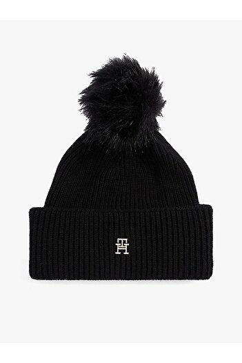 Tommy Hilfiger Zvýšená elegantní čepice s bambulí