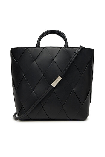 Calvin Klein Ck K60K613176 Ck Woven Medium Tote Women's Bag