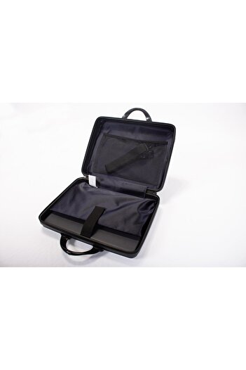 Boldy Geantă impermeabilă pentru laptop de 15,6 inchi - Geantă pentru documente și notebook - Design dur