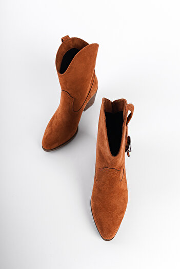 Capone Outfitters Γυναικείες καουμπόικες μπότες Zane Suede Pull-On