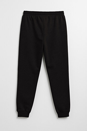 MARKAPIA Men's Smoked Sweatpants with Elasticated Cuffs
