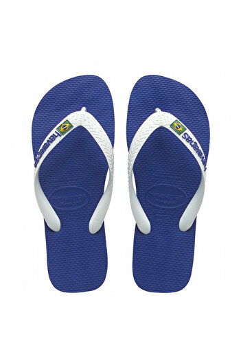 Havaianas Blue Slippers with Brasil Logo