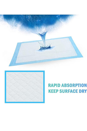 Generic 60x60 cm Large Disposable Changing Pad Leak-Proof Underpad Bed Table Protector Mat, Soft Non