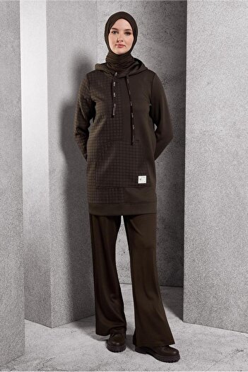 Alvina 45039 Model Hooded Tracksuit Tunic