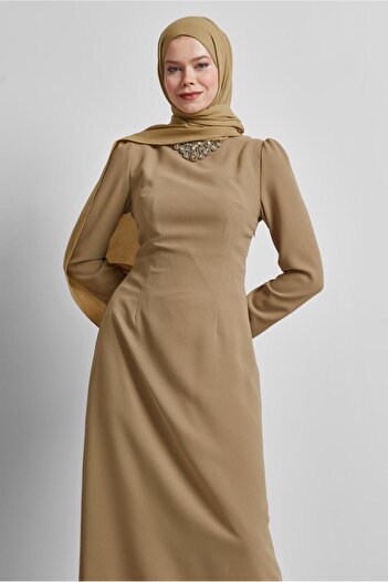 Alvina Stone Detailed Dress 45355
