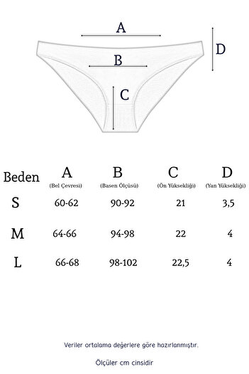 Newlilla 10010 Slip 3'lü Bikini Külot Paketi 10010-v1