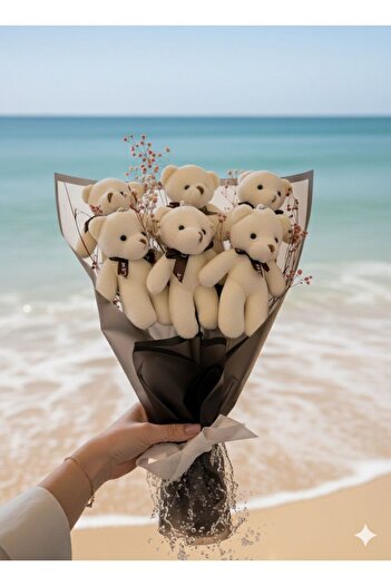 pofudukcase Plush Little Teddy Bear Bouquet