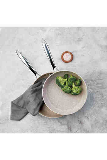KORKMAZ Granita Frying Pan Cookware Glass cover, Capacity 24x4.7CM / 2LT. / A1855-1