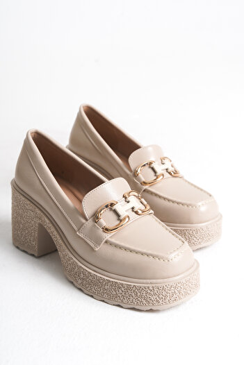 luuq shoes Γυναικεία Loafer παπούτσια με λεπτομέρεια με αγκράφα LOFIN