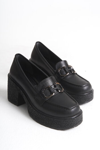 luuq shoes Γυναικεία Loafer παπούτσια με λεπτομέρεια με αγκράφα LOFIN