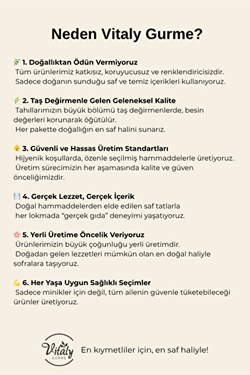 Vitaly Gurme Bebek İrmik 500gr - Bebek Ek Gıda +6 Ay İnce Buğday İrmiği