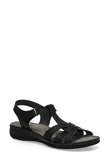 Polaris 158589 .Z 101986485   Black Women's Sandals