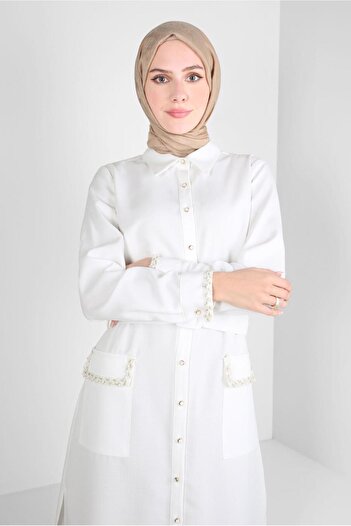 Alvina BELTED EMBROIDERY DETAIL TUNIC 44220