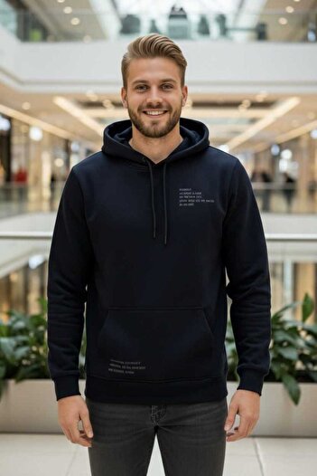 Voltaj Juan Hooded Men's Sweatshirt Black