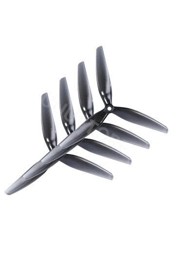 Choice 25C 4PCSHQProp7x4x3Gray 4PCS HQProp 7X4X3 7040 7inch 3 Blade/tri-blade Propeller Light Grey (2CW+2CC