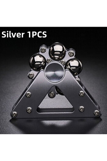 Choice silvery Metal Rotating EDC Desktop Ferris Wheel Gyroscope Adult Stress Relieving Toy Metal Ball Carb