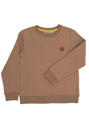 Ozmoz By Mukadder Özden Reborn Recycled Winter Boys' Sweatshirt Light Brown
