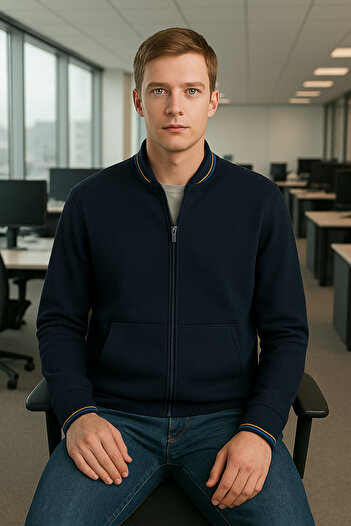 Voltaj Andy Full Zip Sweatshirt Black
