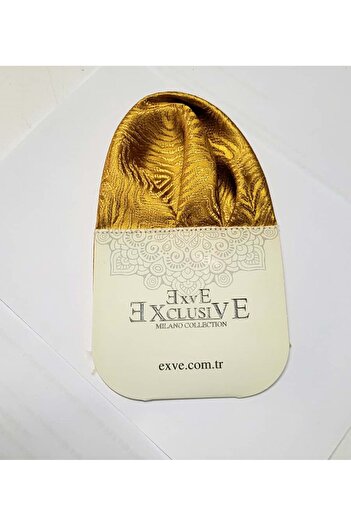 Exve Exclusive Золотисто-жовта пустельна карта, закріплена на картоні, що захищає форму від використання, готова кишенькова хустинка