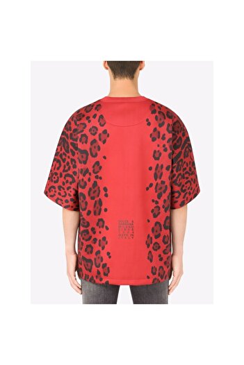 Dolce&Gabbana LEOPARD-PRINT DG OVERSIZED T-SHIRT