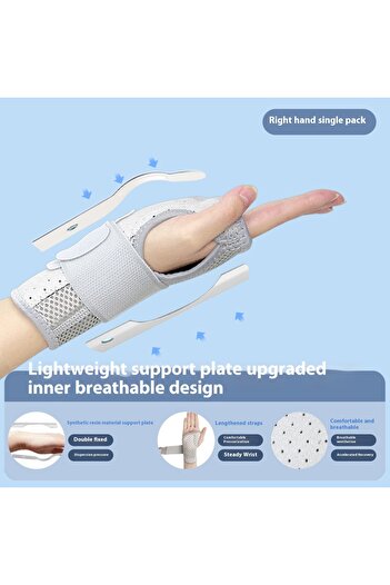 Choice L Grey right hand Wrist fixator, wrist guard, tendon sheath, joint support, wrist strap, male wrist