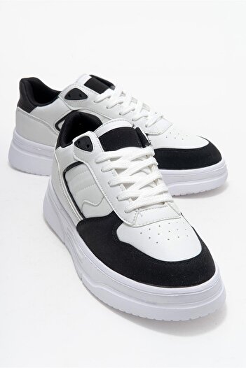 CCWAY AYAKKABI Laced men's sports shoes white black