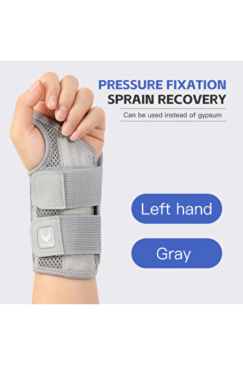 Choice S/M AB042-GY-left hand 1pc Compression Wrist Brace Protector Carpal Tunnel Sports Wrist Guard Orthop