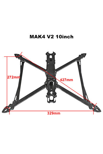 Choice 10 inch 9IMOD MAK4 V2 RC FPV Frame 7/8/9/10inch 3K Carbon Fiber For RC FPV Freestyle Quadcopter