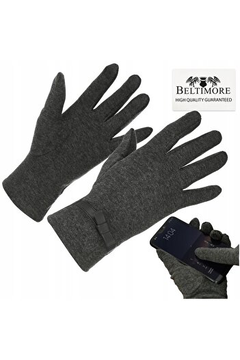 Other Women's gloves gray touch fleece teddy bear BELTIMORE