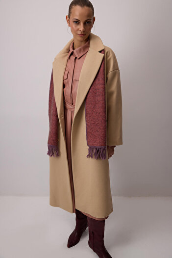 Touché Privé Kruvaze Pocketed Coat