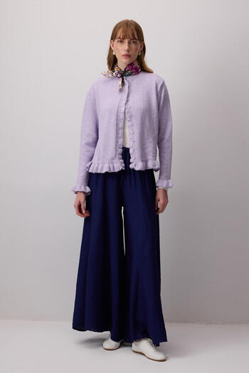 Touché Privé Frill Knitted Cardigan