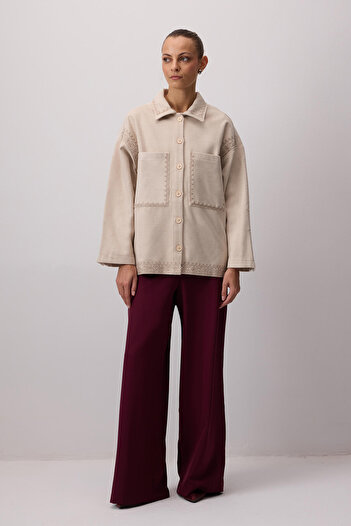 Touché Privé Embroidery Detailed Cup Jacket