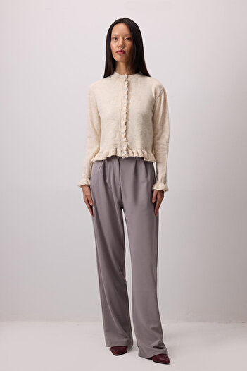 Touché Privé Frill Knitted Cardigan