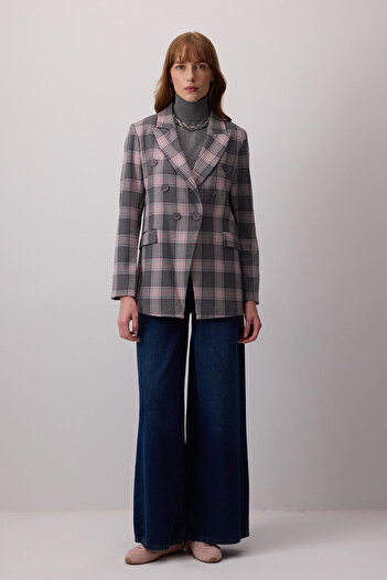 Touché Privé Plaid Pattern Padded Jacket