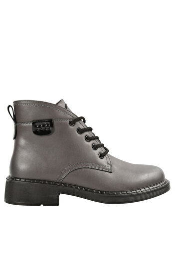 PASS Collection Casual boots, women, PASS COLLECTION, M550026B gray, leather 41
