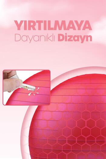 Telvesse 65 cm Pilates Ball and Pump Set |   Suitable for Height 155-170 cm Durable Anti-Slip Red