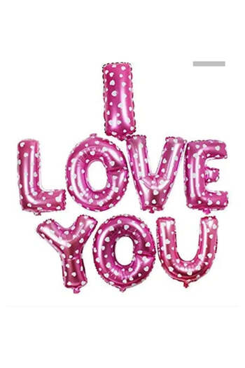 LOVEGLOW Set 8 Baloane I LOVE YOU |