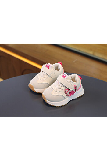 Bebelul IVOIRE with PINK sneakers - Teddy