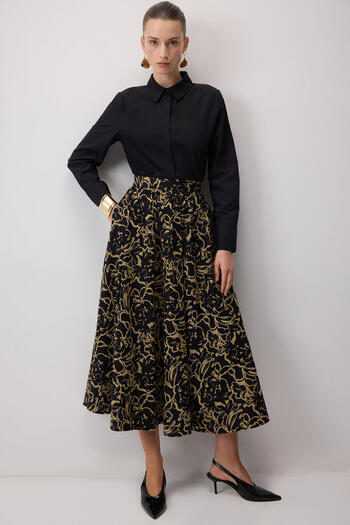 Touché Privé Patterned Flawed Skirt