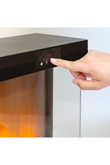 varioshop VarioShop® electric fireplace, 3D, 2000W, with realistic fire effect, remote control, LED panel, protection