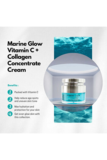 Erth Skin London Marine Glow Vitamin C + Collagen Concentrate Cream 50ml