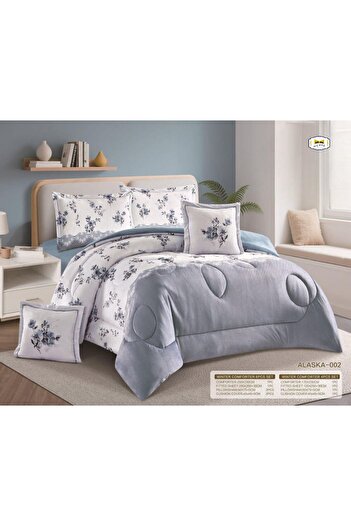 Moon Winter bedspread, Nafrouns, fixed filling, patterned, velvet, on soft fur, dimensions 170 x 220