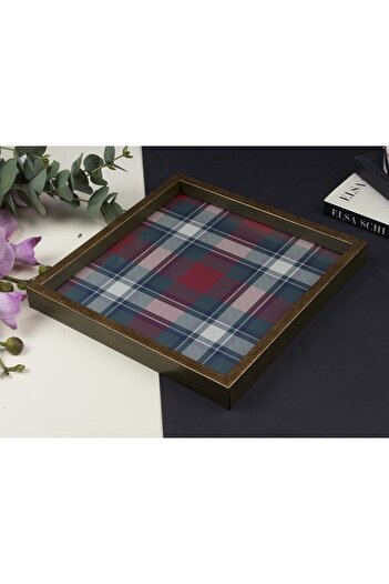 Sembol Decorative Tray with Gold Frame 30X30 cm