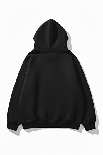 uyguntarz Unisex Soft Textured Plain 3 Thread Oversize Sweatshirt – Simple and Modern Look
