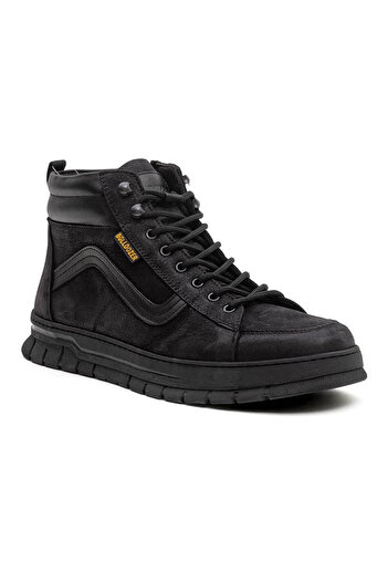 Bulldozer Nubuck Μαύρες Ανδρικές Μπότες & Μποτάκια 260211