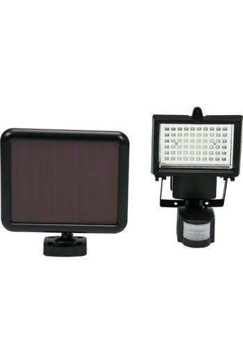 yato LED Reflector with motion sensor, solar charging – 4 W, IP 44
